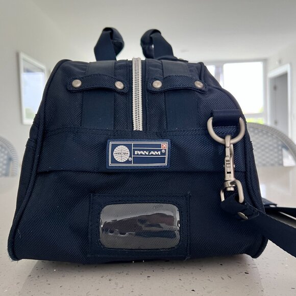 Pan Am Navy Blue Multipurpose Duffel/Gym/Carry-On/Overnight Bag - Picture 6 of 16
